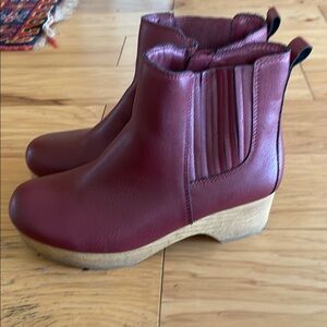 Burgundy Ankle Boots